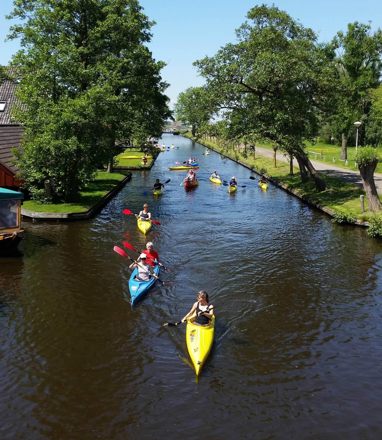 Canals and bridges in Giethoorn